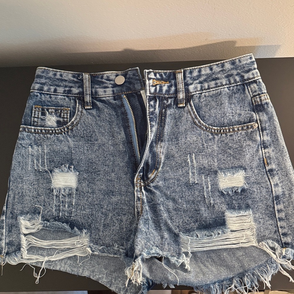 Denim Distressed Women's Shorts